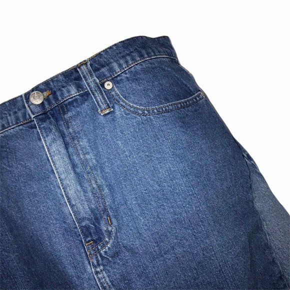 Madewell Patchwork Frayed Distressed Skirt 31 - Picture 3 of 10